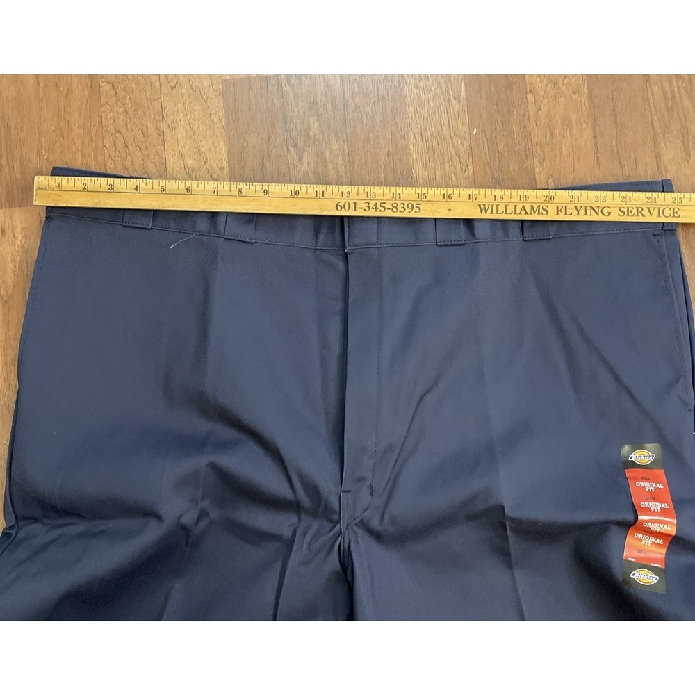 Dickies Men's NWT Original Fit 874 Navy Blue Work Pant 50x34 - Picture 4 of 7